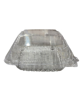 ClearSeal, Plastic, Hinged, Containers, Clear, 8", Case of 250 - food storage - Freeman Liquidators - [product_description]