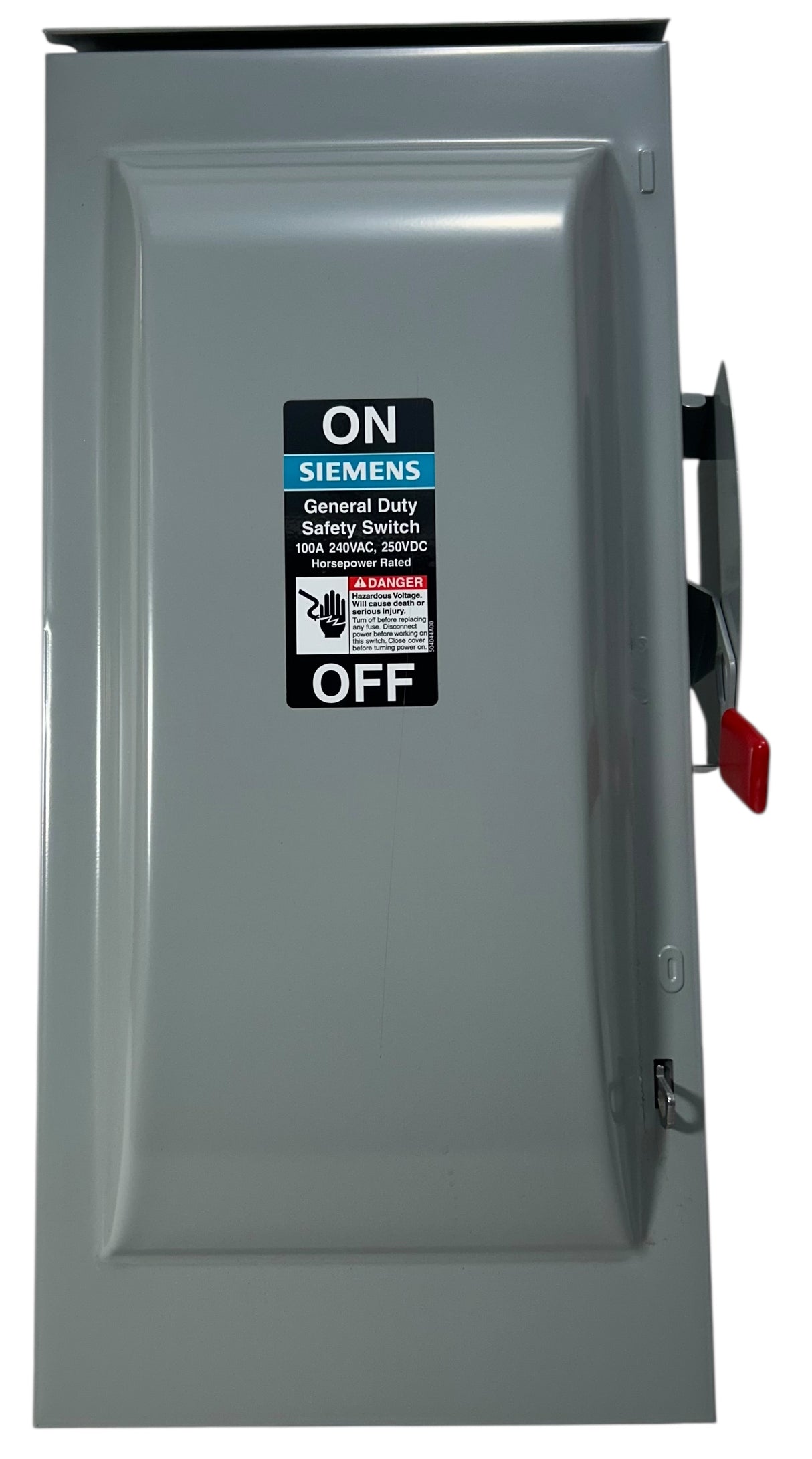 Siemens, GF223NR, 100A, 2‑Pole, Fusible Safety Switch, 240V, 3‑Wire, NEMA 3R Outdoor - Image 2