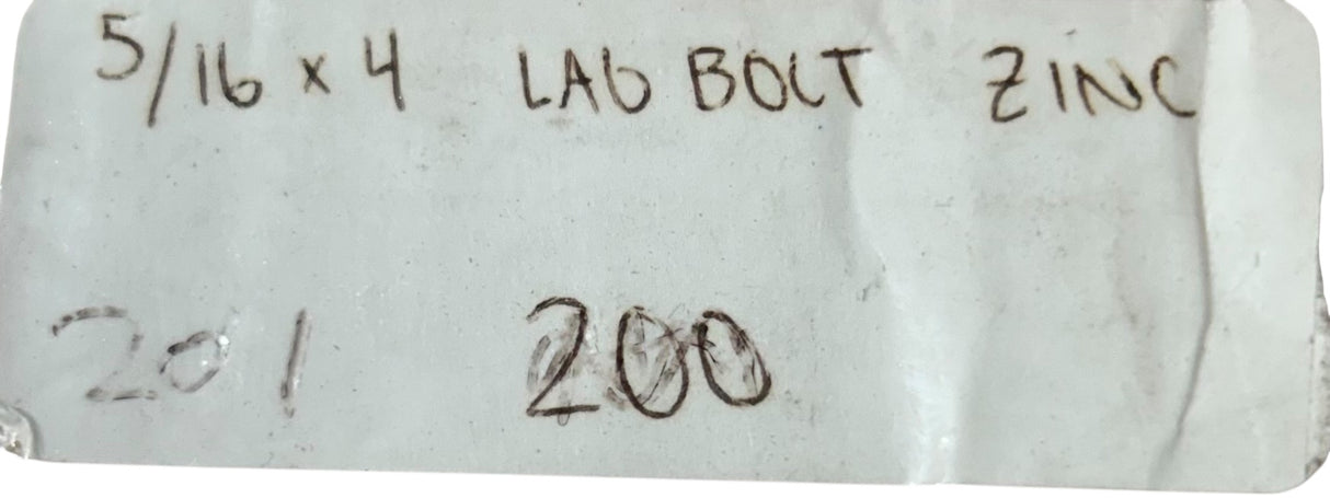 DIVSPEC Zinc Lag Bolts — 5/16" x 4" (Box of 200) - Image 2