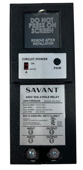 Savant Power GPM‑H1R30249‑21 — 2‑Pole 30A Relay Module, 240V - Image 2
