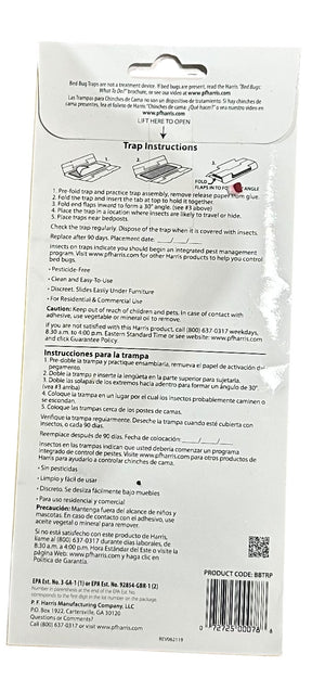 Harris All Natural Bed Bug Traps, 2 Pack, 4 traps each - IN STORE PICKUP ONLY - Image 2