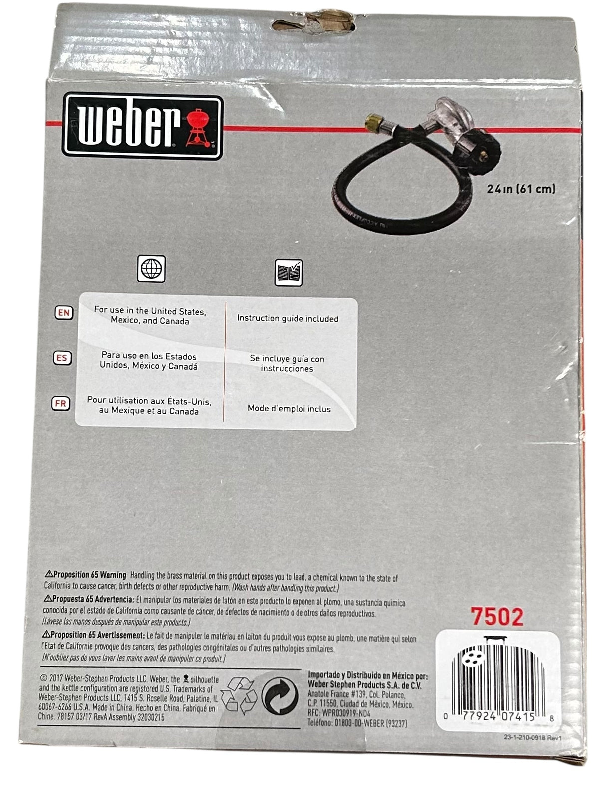 WEBER, HOSE & REGULATOR KIT - Image 2