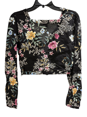 Hurley, Women's, Long Sleeve, Crop Top, Midnight Garden