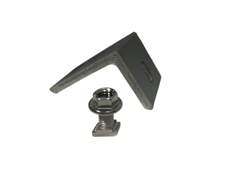 Unirac 304001 — SolarMount Serrated L‑Foot with T‑Bolt, Clear Anodized (12 Pack) - Image 2