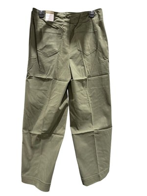 Chico's, Women's, Contrast Stitch, Pull On, Wide Leg, Pants, Green