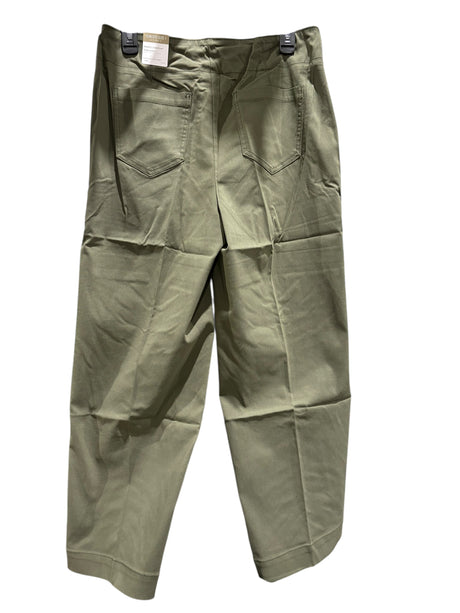 Chico's, Women's, Contrast Stitch, Pull On, Wide Leg, Pants, Green