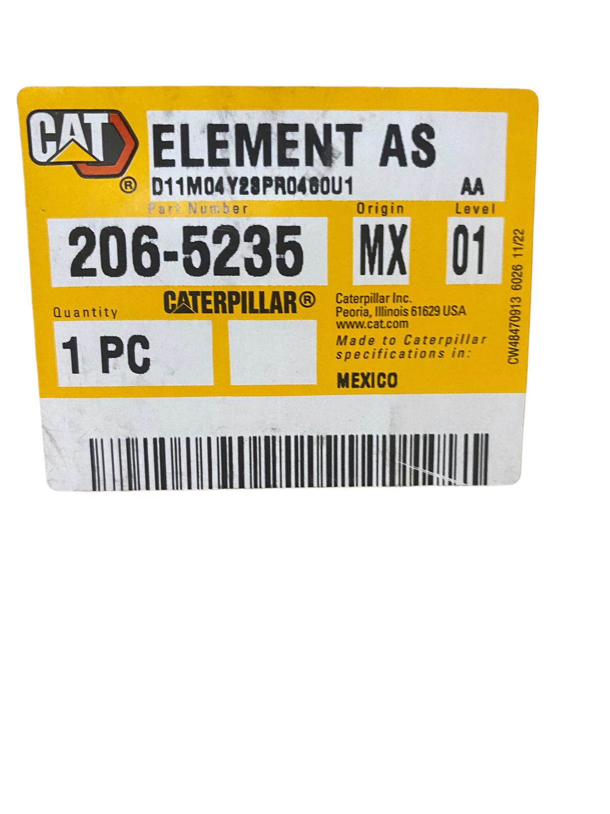 Caterpillar, 206-5235, Engine Air Filter - FreemanLiquidators - [product_description]