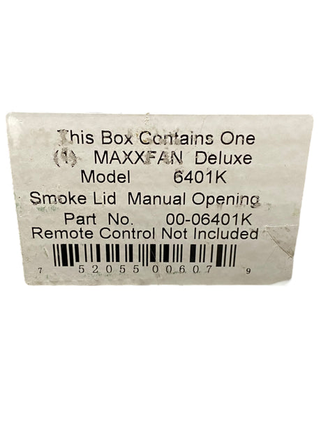 Maxxfan Deluxe, 00-06401K, All in One RV Vent, Shield, And Fan, (4 Speed) - Freeman Liquidators