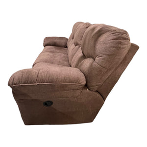 Brown Cloth, Manual Sofa Recliner, In-Store Pickup Only - Freeman Liquidators