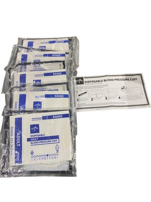 Medline, Single, Tube, Adult, Large, Blood, Pressure, Cuffs, Marquette, Connector, 5 Pack, MDS9913HP - Freeman Liquidators