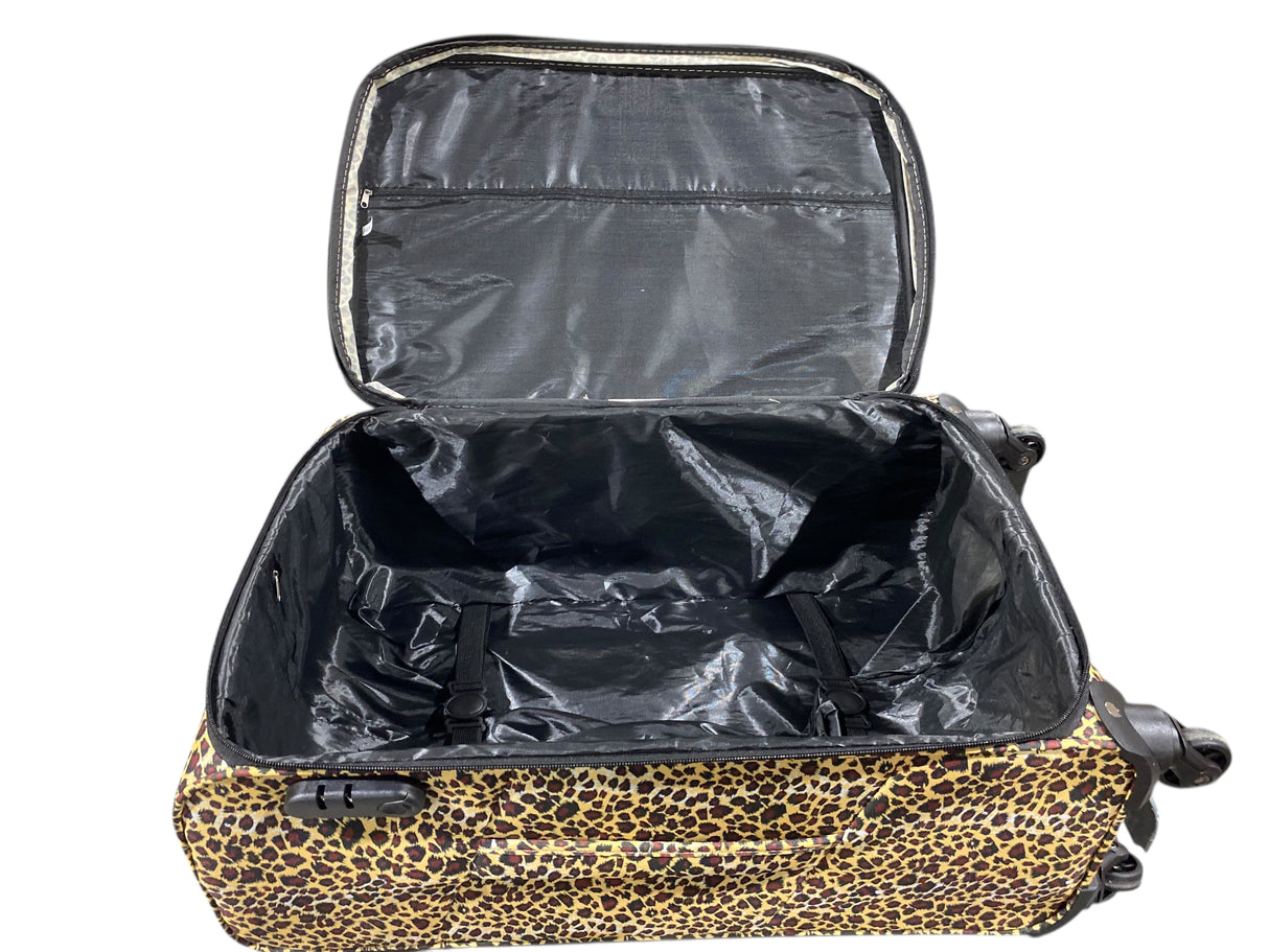 DD'S, Leopard Print, Luggage, 23"x15"x9"