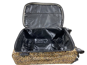 DD'S, Leopard Print, Luggage, 23"x15"x9"