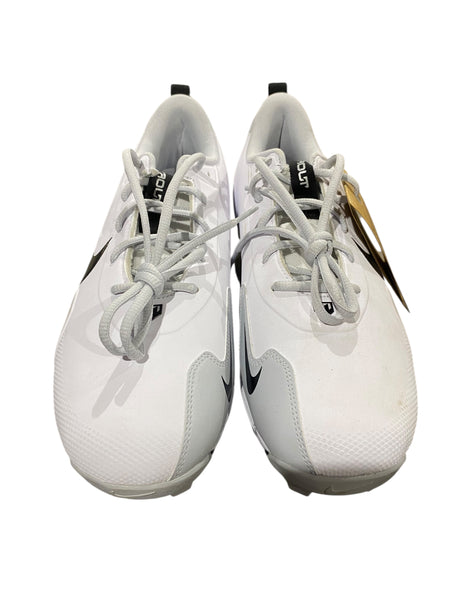 Nike, Men's, Force Trout 9 Keystone, Baseball, Cleats, White/Black/Grey, Size 11.5, DAMAGED BOX - Freeman Liquidators - [product_description] - Men's Shoes
