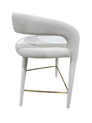 CB2, Lisette, White, Performance, Fabric, Counter Stool - Freeman Liquidators - [product_description] - BAR STOOL