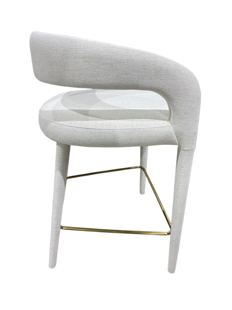 CB2, Lisette, White, Performance, Fabric, Counter Stool - Freeman Liquidators - [product_description] - BAR STOOL