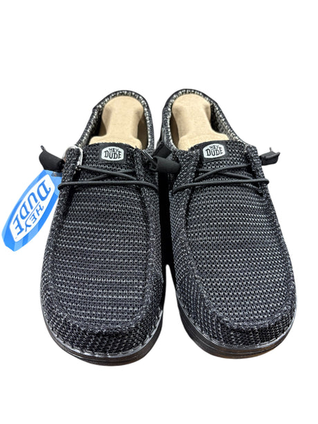 Hey Dude, Women's, Wendy, Stretch Sox, Black/Black, Size 8