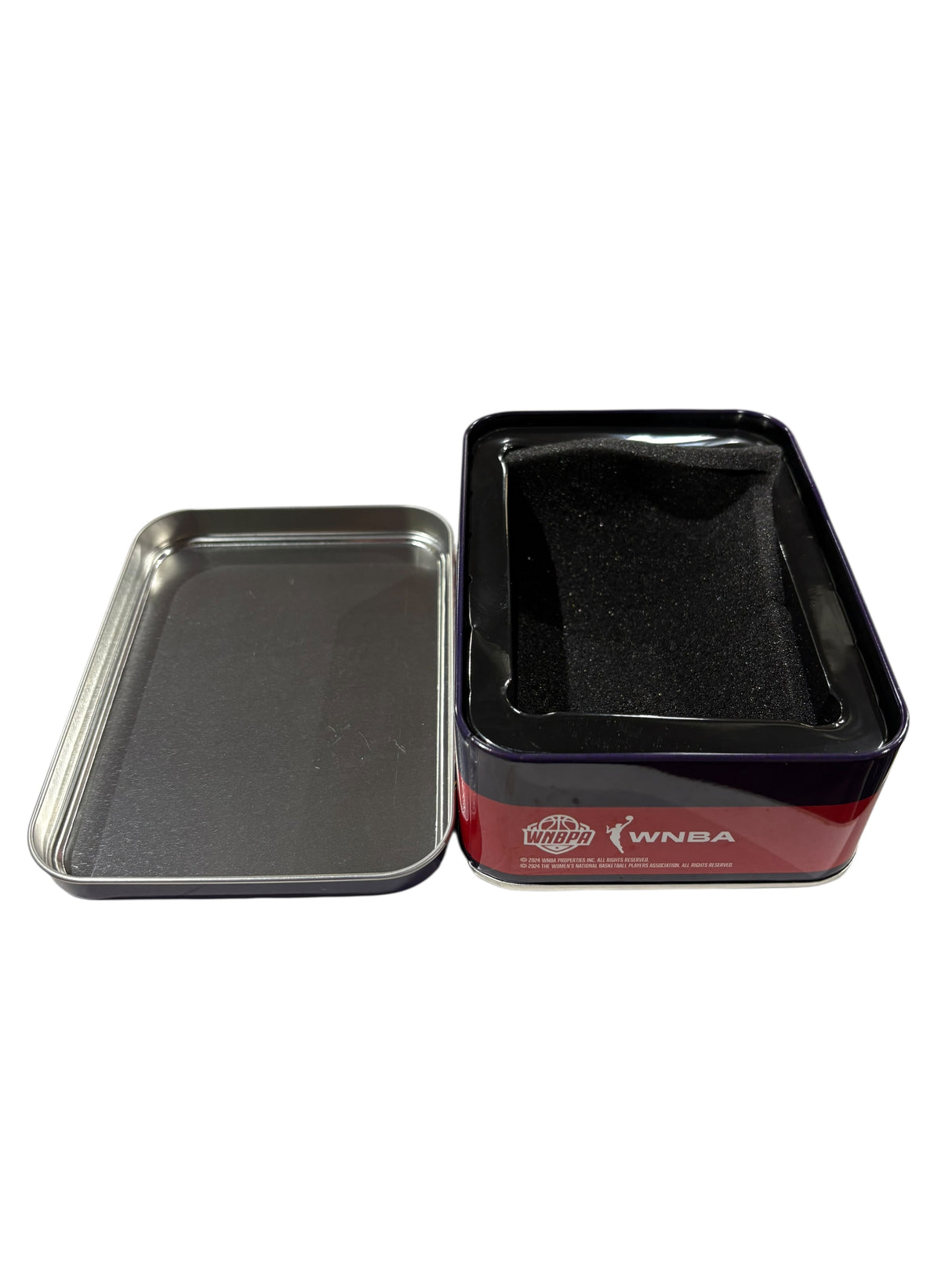 WNBA, Caitlin Clark, Collectible Tin, Empty, NO CARDS, Red/Blue - Sports Collectible - Freeman Liquidators - [product_description]
