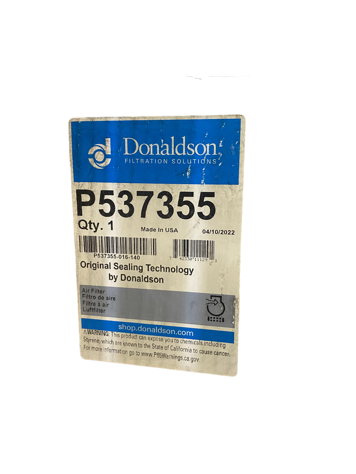 Donaldson, P537355, Primary RadialSeal, Air Filter - FreemanLiquidators - [product_description]