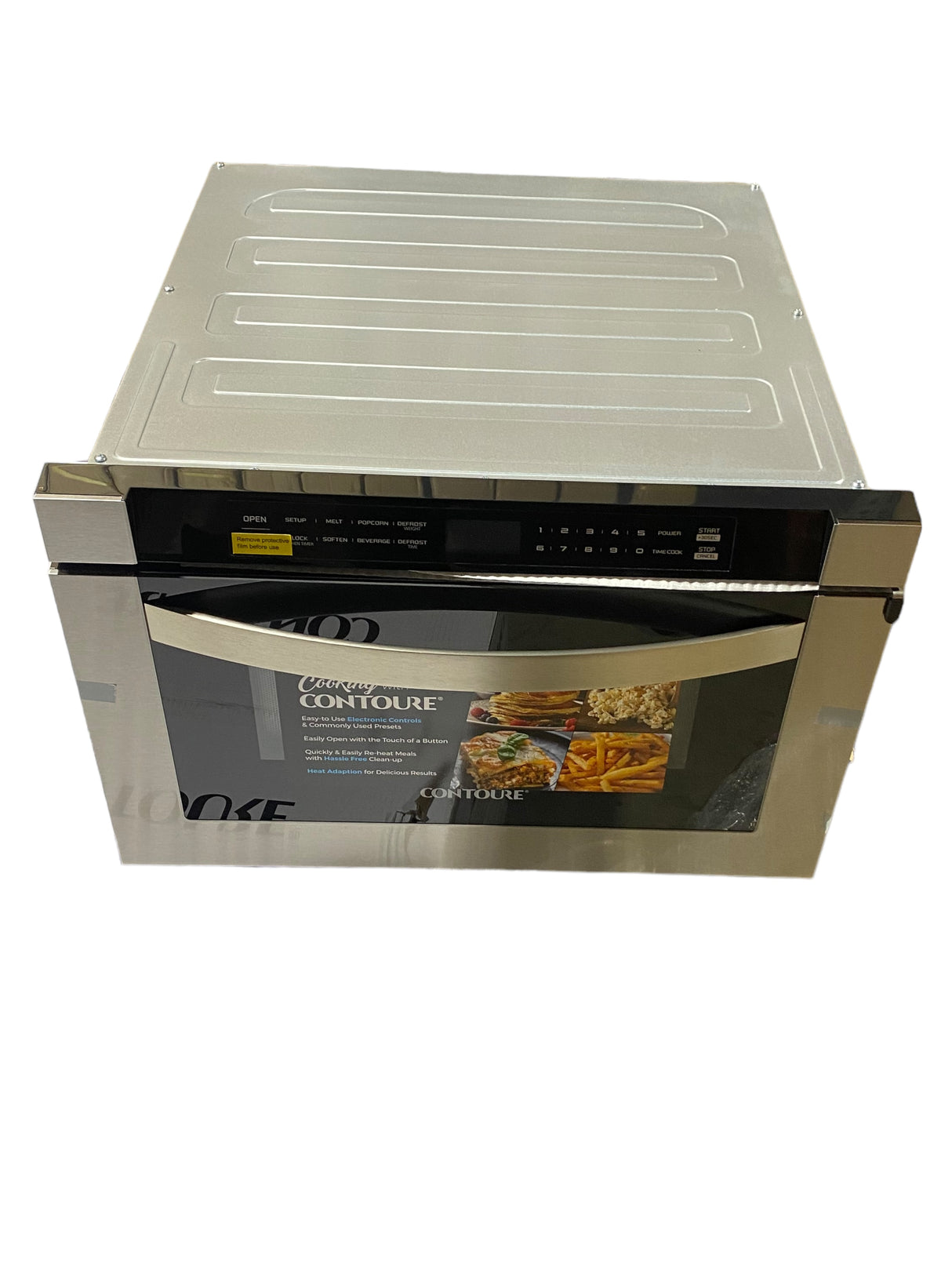 CONTOURE, SPACE SAVER, 1.3 CU. FT, STAINLESS STEEL, BUILT IN, MICROWAVE OVEN, RV-1000S - Freeman Liquidators