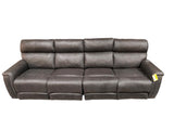 Gray Leather, Power Sofa, In-Store Pickup Only - Freeman Liquidators