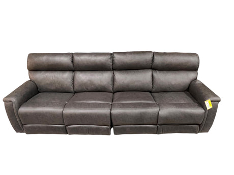 Gray Leather, Power Sofa, In-Store Pickup Only - Freeman Liquidators