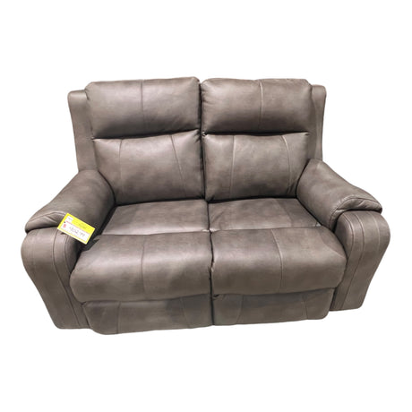 Gray Leather, Power, Loveseat Recliner, In-Store Pickup Only - Freeman Liquidators