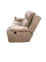 Tan Cloth, Manual, Loveseat Recliner, In-Store Pickup Only - Freeman Liquidators