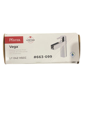 Pfister, LF-042-VGCC, Vega, Single, Control, 4 Inch, Centerset, Bathroom, Faucet, Polished Chrome, Water-Efficient Model - Freeman Liquidators