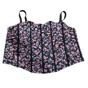 Torrid, Women's, Overt, Innocence, Wireless, Bustier, Floral/Black - Freeman Liquidators