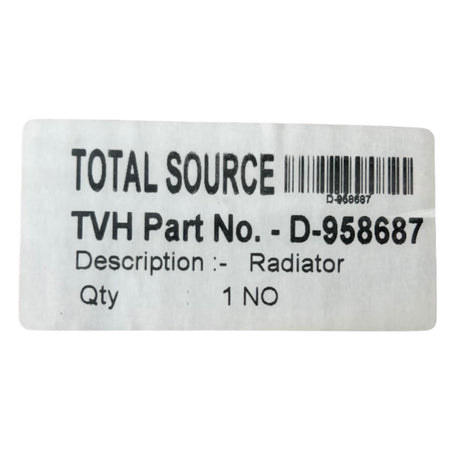 TotalSource, 4793438, Radiator 9370120100 - Freeman Liquidators