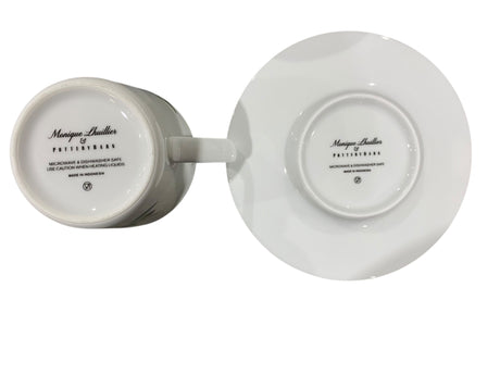 Pottery Barn, Monique Lhuillier, Olive Orchard, Cup & Saucer, Set of 4 - Freeman Liquidators - [product_description] - TEA SET