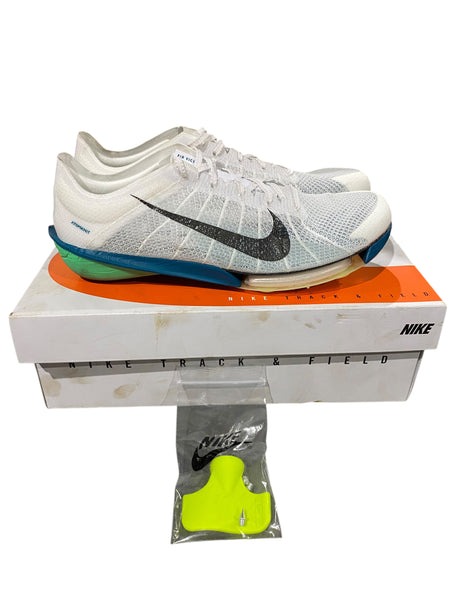 Nike, Zoom Victory 2, White/Black/Green, Mens 10.5, Women's 12, DAMAGED BOX - Freeman Liquidators - [product_description] - Men's Shoes