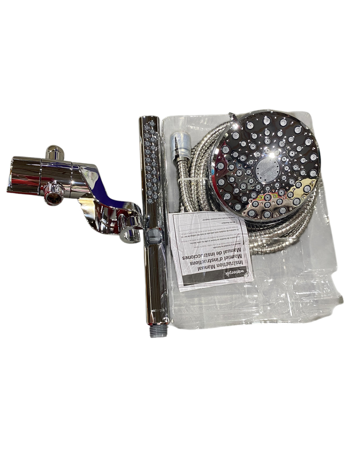 Waterpik, HairWand, Spa, System, Dual, Showerhead, Handheld, Wand, PowerPulse, Massage, Chrome - Freeman Liquidators