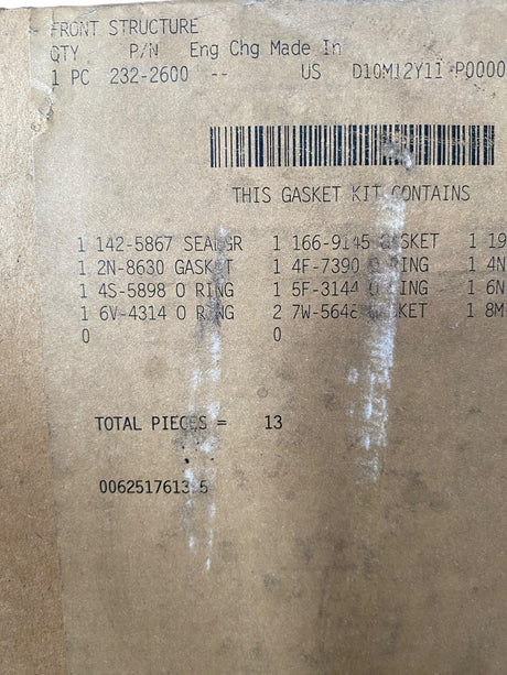 Caterpillar, 232-2600, KIT-GASKET-F - Freeman Liquidators - [product_description]