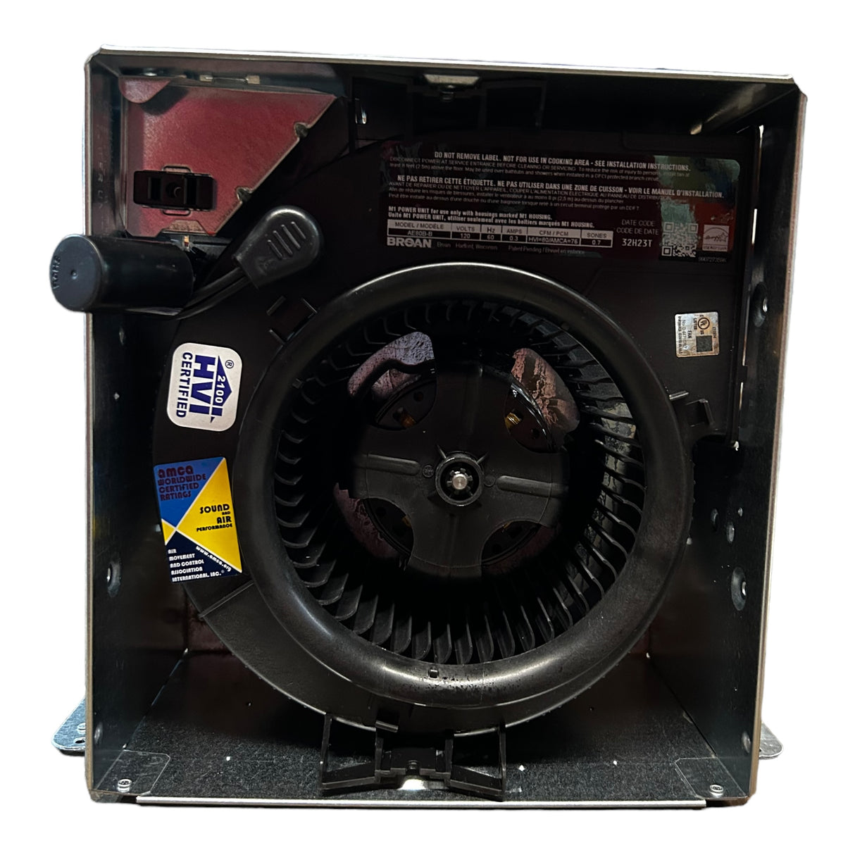 AE80B, InVent Series, Single-Speed, Ventilation Fan, (80 CFM, 1.5 Sones) - Freeman Liquidators