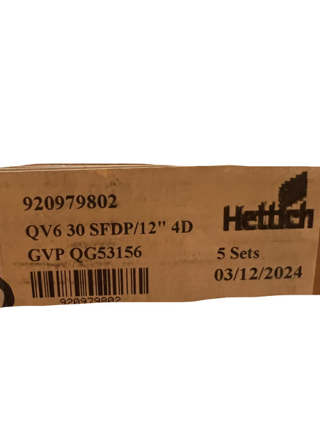 (5 Sets) Hettich, QV6 30, SFDP/12", 4D, Drawer Slides, 920979802 - Freeman Liquidators