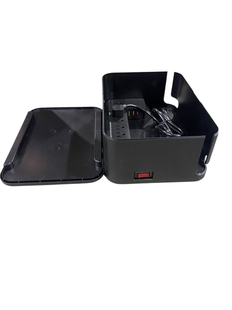 Redagod, Power Strip, Cable, Management, Box, Surge Protector, Black - Freeman Liquidators