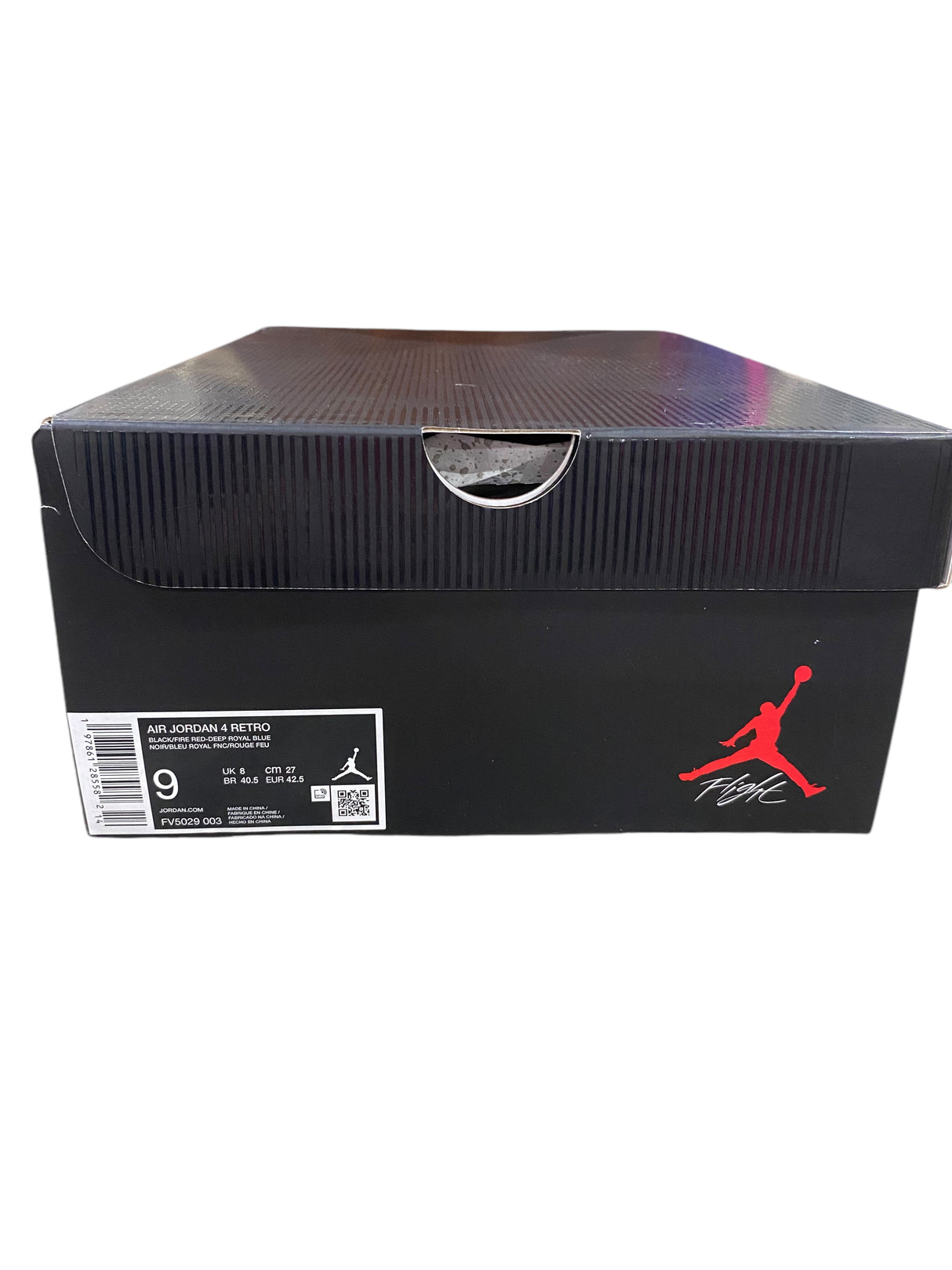 Air Jordan, 4 Retro, FV5029-003, Black, Fire Red, Deep Royal Blue, Dark Smoke Grey - Freeman Liquidators