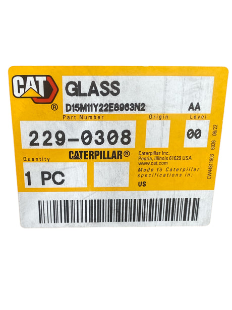 Caterpillar, 229-0308, 724.10mm Height, Rear Safety Glass - Freeman Liquidators