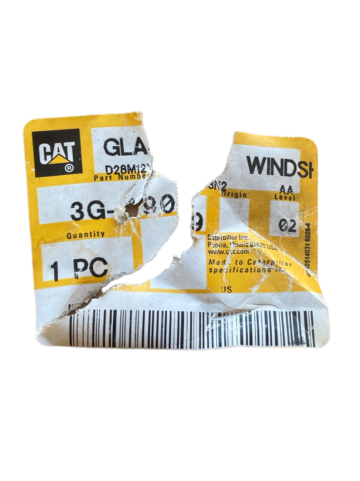 Caterpillar, 3G-1909, Windshield Glass, 6.8mm Thick - Freeman Liquidators