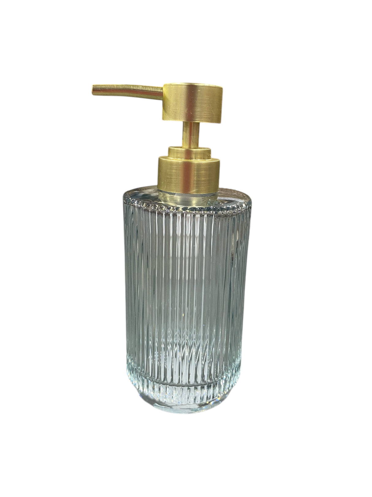 Sonoma, Ribbed Glass, Soap Pump, Aqua - Freeman Liquidators - [product_description] - BATHROOM ACCESSORY