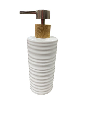 Nordy, Soap Pump, White, Wood - Freeman Liquidators - [product_description] - BATHROOM ACCESSORY