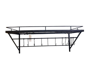 VEVOR, Pot & Pan Rack, Wall Mounted, 24 inch, 12 S Hooks, Black - Freeman Liquidators - [product_description] - POT RACK