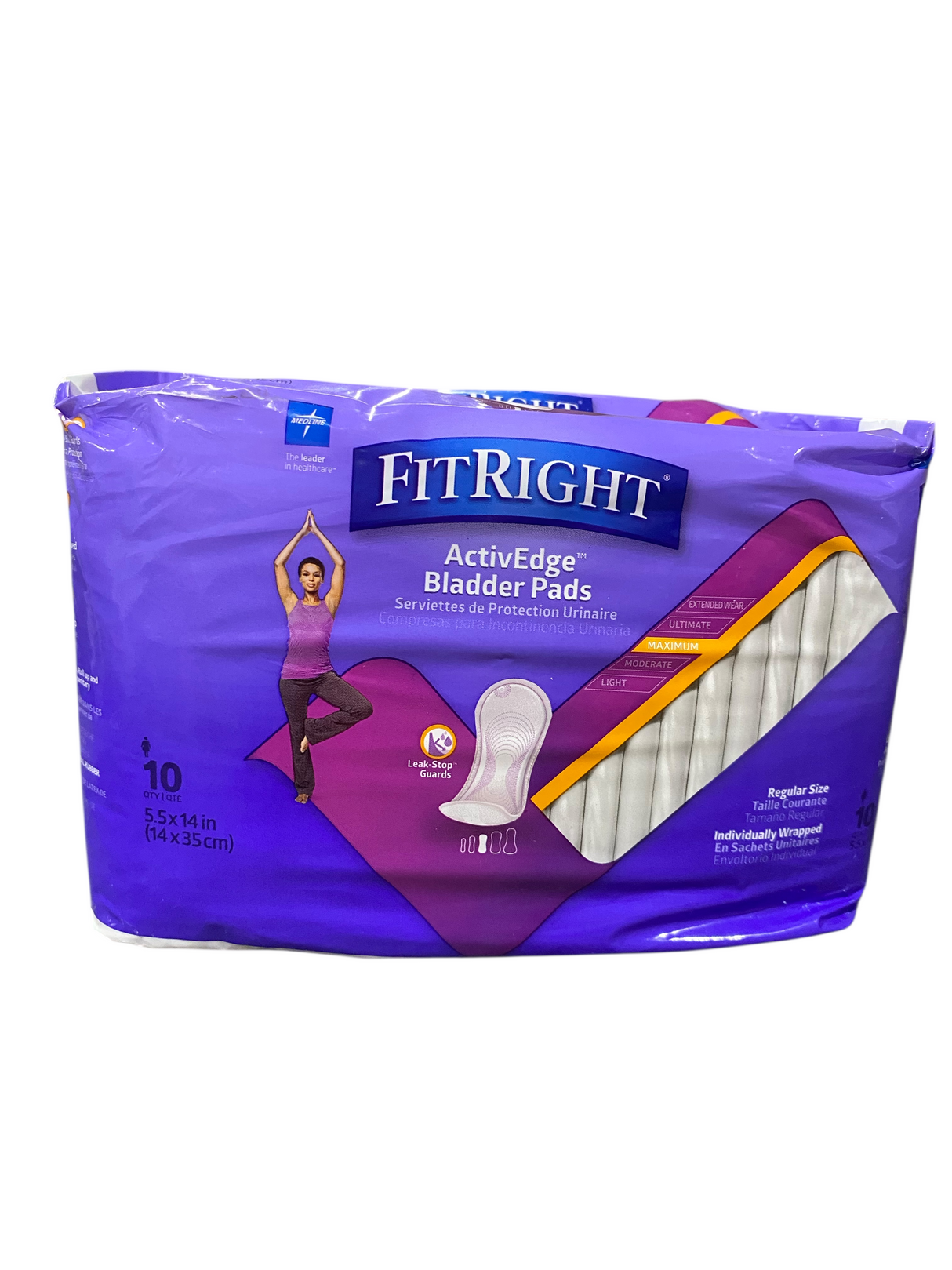 FitRight, Incontinence, Bladder Control, Pads, Ultimate Absorbency, 10 Count - Freeman Liquidators - [product_description] - BLADDER PADS