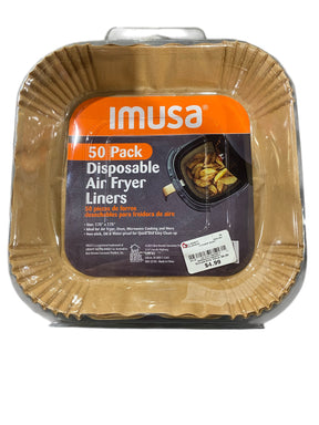 Imusa, Air Fryer, Non-stick, Disposable, Paper Liners, 50 Pack - Freeman Liquidators - [product_description] - AIR FRYER LINERS