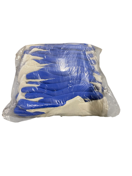 Latex Coated, String Knit, Industrial Gloves, Large, Pack of 12 - Freeman Liquidators - [product_description] - Gloves