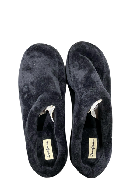 Dearforms, Men's, Memory Foam, Slippers, Large, Black - Freeman Liquidators - [product_description] - MENS SLIPPERS