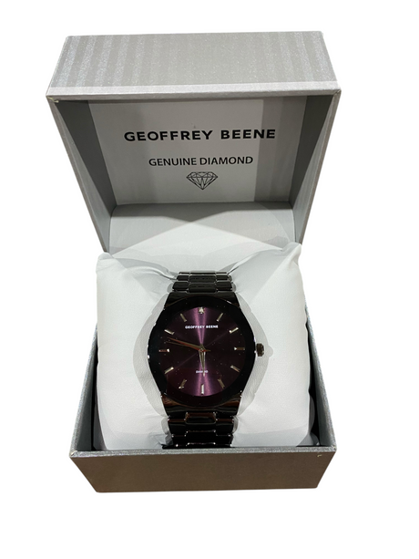 Geoffrey Beene, Ginuine Diamond, Men's Watch, Black - Freeman Liquidators - [product_description] - MEN'S WATCH