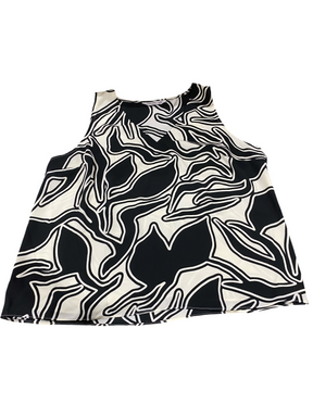 Nine West, Women's, V-Neck ,Tank Top, Black Outline Abstract - Freeman Liquidators - [product_description] - Women's Clothing
