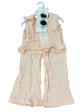 Littles by Rachel Zoe, Toddler, Girls, 3 Piece Set, Sunglasses, Coral - Freeman Liquidators - [product_description] - Baby & Infant Clothing